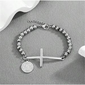 Cross Beaded Bracelet